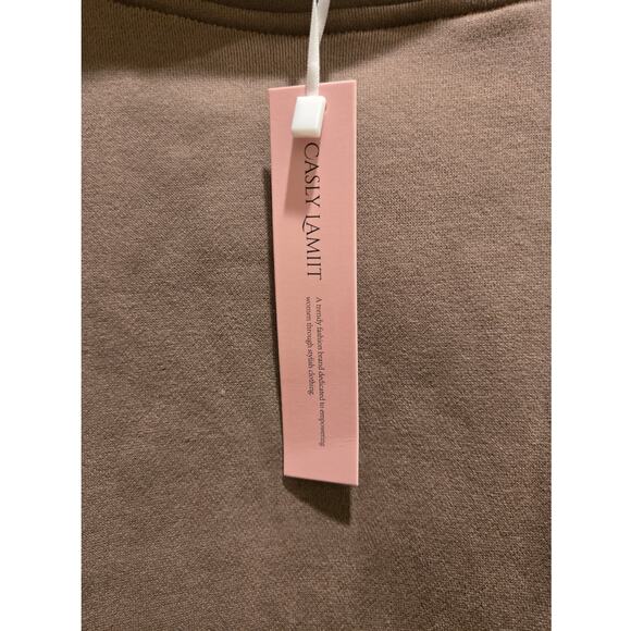 Oversized Casley Lamiit Women's Tan hoodie- New with tags Size small - Picture 2 of 5